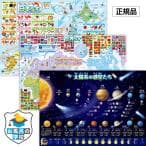 日本地図&世界地図&宇宙地図 （太陽系）お風呂ポスター B3サイズ
