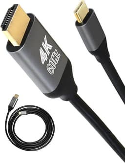 シズカウィル HDMI 変換ケーブル 変換アダプタ 高速転送 HDMIケーブル アルミ 60Hz 1個 HDMI 02 60Hz 黒 アルミ 1.8m ACCEHDMI0260BK