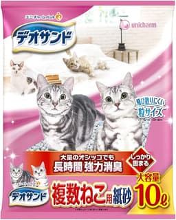 ユニチャーム デオサンド 複数猫用紙砂 10L