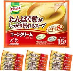 クノール インスタントスープ たんぱく質がしっかり摂れるスープ コーンクリーム(15本入り)