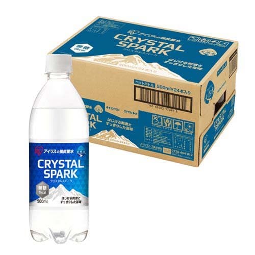 アイリス CRYSTAL SPARK 強炭酸水(500ml×24本)